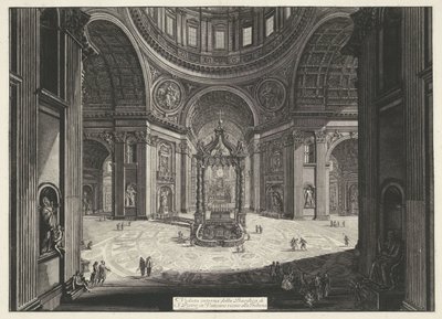 Transept der St.-Peters-Basilika im Vatikan von Giovanni Battista Piranesi