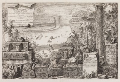 Blick über das Marsfeld von Giovanni Battista Piranesi