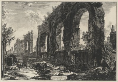 Überreste der neronischen Aquädukte (aus: Vedute di Roma) von Giovanni Battista Piranesi