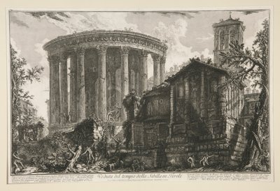 Ansicht des Tempels der Sibylle in Tivoli, aus Ansichten von Rom von Giovanni Battista Piranesi