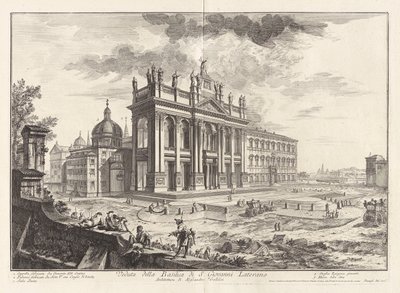 Veduta della Basilica di S. Giovanni Laterano, aus Vedute di Roma von Giovanni Battista Piranesi