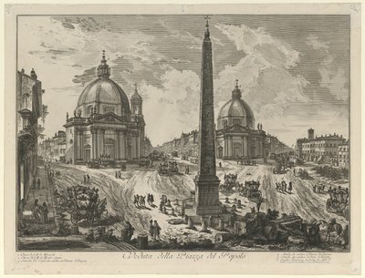 Ansicht der Piazza del Popolo von Giovanni Battista Piranesi