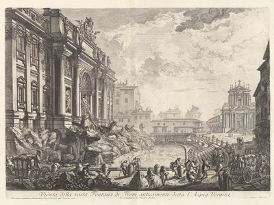 Veduta della vasta Fontana di Trevi anticamente detta l von Giovanni Battista Piranesi