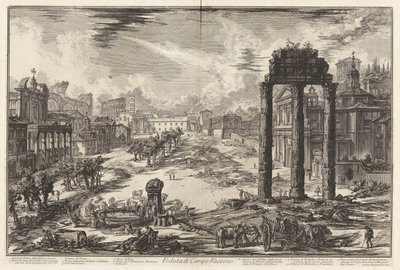 Veduta di Campo Vaccino von Giovanni Battista Piranesi