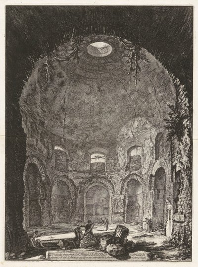 Innere Ansicht des Tempels der Tosse von Giovanni Battista Piranesi