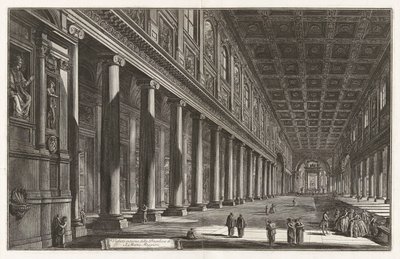 Veduta interna della Basilica di S. Maria Maggiore (Innenansicht der Basilika Santa Maria Maggiore), aus Vedute di Roma (Ansichten von Rom) von Giovanni Battista Piranesi