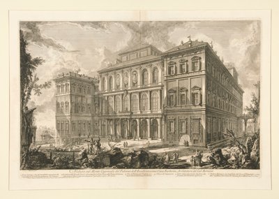Ansicht des Quirinalspalastes von Giovanni Battista Piranesi