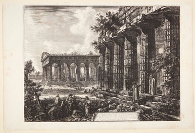 Ansicht einiger Säulen der Fassade gegenüber der auf der vorhergehenden Tafel gezeigten [...] von Giovanni Battista Piranesi
