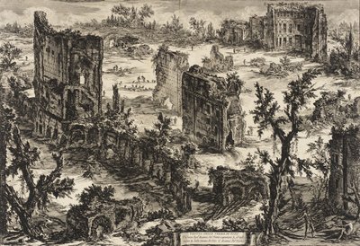 Ansicht der Titusthermen von Giovanni Battista Piranesi