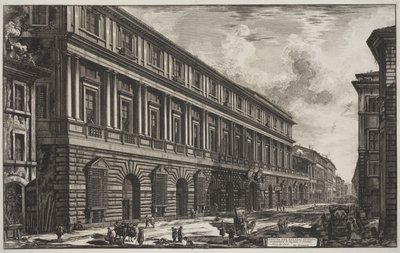 Ansicht des Palazzo Stopani, entworfen von Raphael von Urbino, ca. 1760-78 von Giovanni Battista Piranesi
