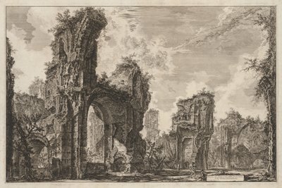 Ansichten von Rom: Rovine del Sisto o sia della gran sala delle Terme Antoniniane von Giovanni Battista Piranesi