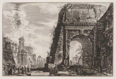 Ansichten von Rom: Der Titusbogen von Giovanni Battista Piranesi