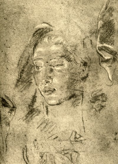 Kopf einer jungen Frau, Mitte 18. Jahrhundert, 1928 von Giovanni Battista Tiepolo