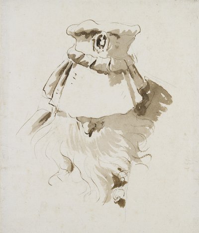 Kopf eines bärtigen Mannes von Giovanni Battista Tiepolo