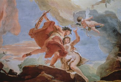 Orpheus rettet Eurydike aus der Unterwelt Detail der Decke von Giovanni Battista Tiepolo