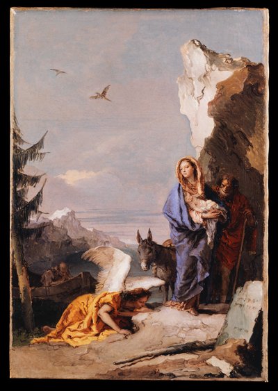 Die Flucht nach Ägypten von Giovanni Battista Tiepolo