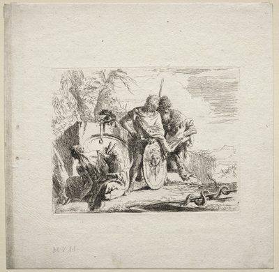 Verschiedene Kaprizen: Der junge Soldat und der Astrologe von Giovanni Battista Tiepolo
