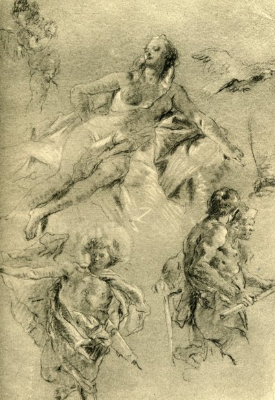 Venus ruht und andere Figuren von Giovanni Battista Tiepolo