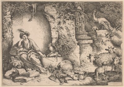 Circe verwandelt die Männer des Odysseus in Tiere von Giovanni Benedetto Castiglione