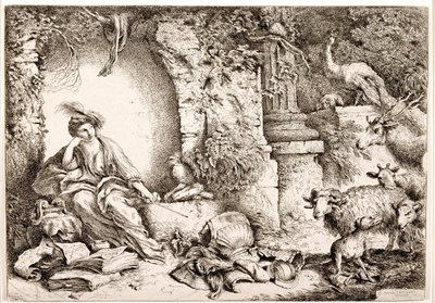 Circe verwandelt die Männer des Odysseus in Bestien von Giovanni Benedetto Castiglione
