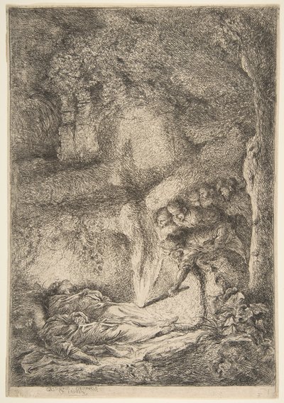 Auffindung der Leichen der Heiligen Peter und Paul, 1645-51 von Giovanni Benedetto Castiglione