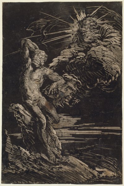 Die Erschaffung Adams von Giovanni Benedetto Castiglione