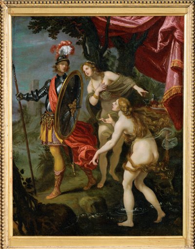 Carlo auf dem Weg, Rinaldo zu retten von Giovanni Biliverti
