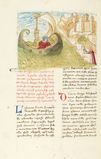 Dekameron, Auf den Wellen - Ankunft von Gostanza in Sousse, Fünfter Tag, Novelle 2 von Giovanni Boccaccio