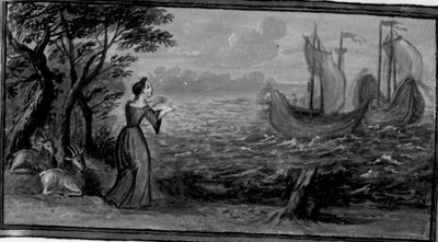 Dekameron, Beritola wird auf der Insel Ponzo ausgesetzt. Zweiter Tag, Novelle 6. von Giovanni Boccaccio
