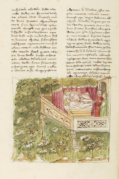 Dekameron, Der Nachtigallenkäfig - Ricciardo Manardi von Lizio überrascht, Fünfter Tag, Novelle 4 von Giovanni Boccaccio