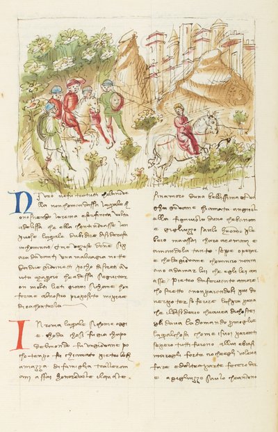 Dekameron, Die römische Landschaft; Agnolella flieht vor den Räubern, Fünfter Tag, Novelle 3 von Giovanni Boccaccio