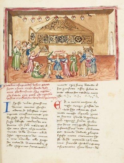 Dekameron, Der Strick um den Hals; Martellino am Grab von St. Heinrich von Treviso, Zweiter Tag, Novelle 1 von Giovanni Boccaccio