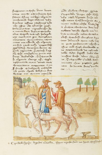Dekameron, Der Topf lacht über den Kessel - Forese da Rabatta und Giotto reitend, Sechster Tag, Novelle 5 von Giovanni Boccaccio