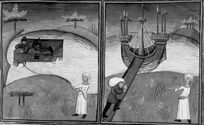 Dekameron, Landolfo Rufolo wird von einer Frau gerettet; Landolfo kehrt nach Hause zurück. Zweiter Tag, Novelle 4. von Giovanni Boccaccio