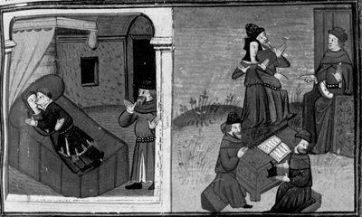 Dekameron, Philippa wird von ihrem Mann beim Ehebruch entdeckt; die Frau verteidigt sich vor dem Richter. Sechster Tag, Novelle 7 von Giovanni Boccaccio