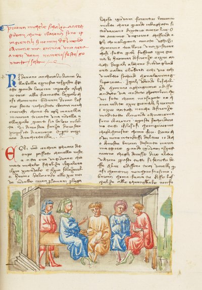 Dekameron, Als Gott das Zeichnen lernte - Michele Scalza und die jungen Leute, Sechster Tag, Novelle 6 von Giovanni Boccaccio