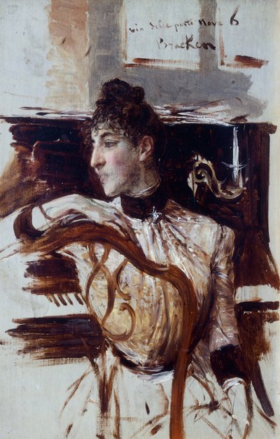 Alaide Banti im Profil von Giovanni Boldini