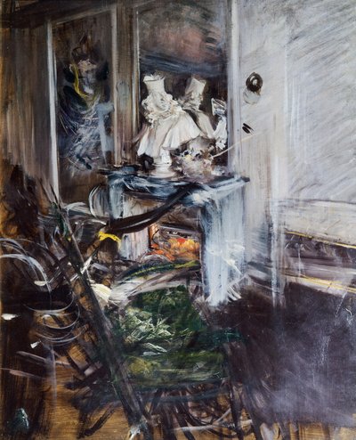 Kardinal Bernini im Atelier des Malers von Giovanni Boldini