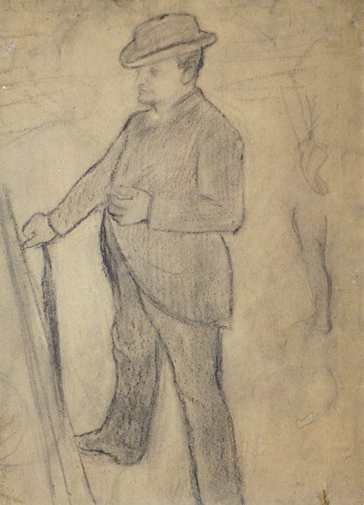 Porträt von Boldini, von Edgar Degas (Zeichnung) von Giovanni Boldini
