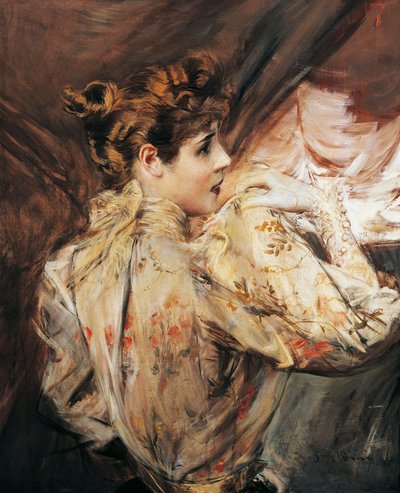 Porträt von Eleonora Duse, italienische Schauspielerin, Gemälde von Giovanni Boldini von Giovanni Boldini