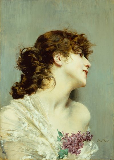 Profil einer jungen Frau von Giovanni Boldini