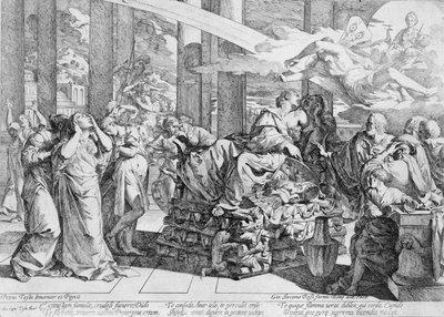 Scrapbook mit italienischen Radierungen des 16. und 17. Jahrhunderts, 16.-17. Jahrhundert von Giovanni Cesare Testa