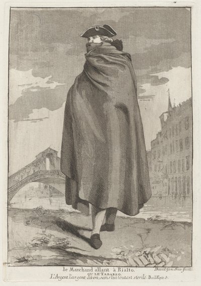 Der Kaufmann am Rialto von Giovanni David