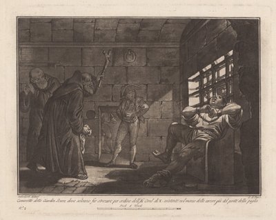 Der „Giardin Scuro“ für Hinrichtungen durch Erdrosseln von Giovanni De Pian, after Francesco Galimberti