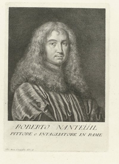 Porträt des Künstlers Robert Nanteuil von Giovanni Domenico Campiglia