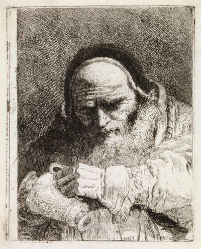 Ein Papst mit einem Krug von Giovanni Domenico Tiepolo