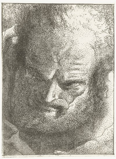 Mann schaut nach unten von Giovanni Domenico Tiepolo