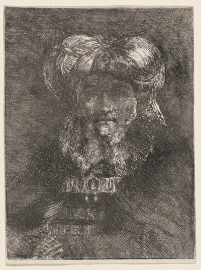 Alter Mann im Stil von Rembrandt von Giovanni Domenico Tiepolo