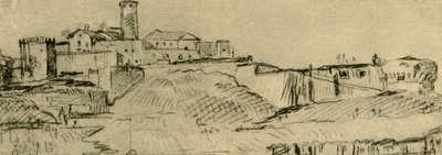 Die Zitadelle von Brescia, Mitte bis Ende des 18. Jahrhunderts, 1928 von Giovanni Domenico Tiepolo