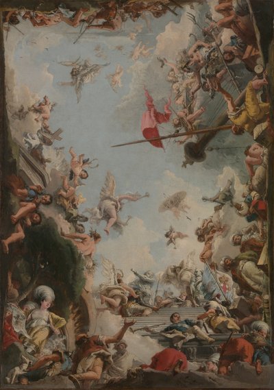 Die Verherrlichung der Familie Giustiniani, 1783 von Giovanni Domenico Tiepolo